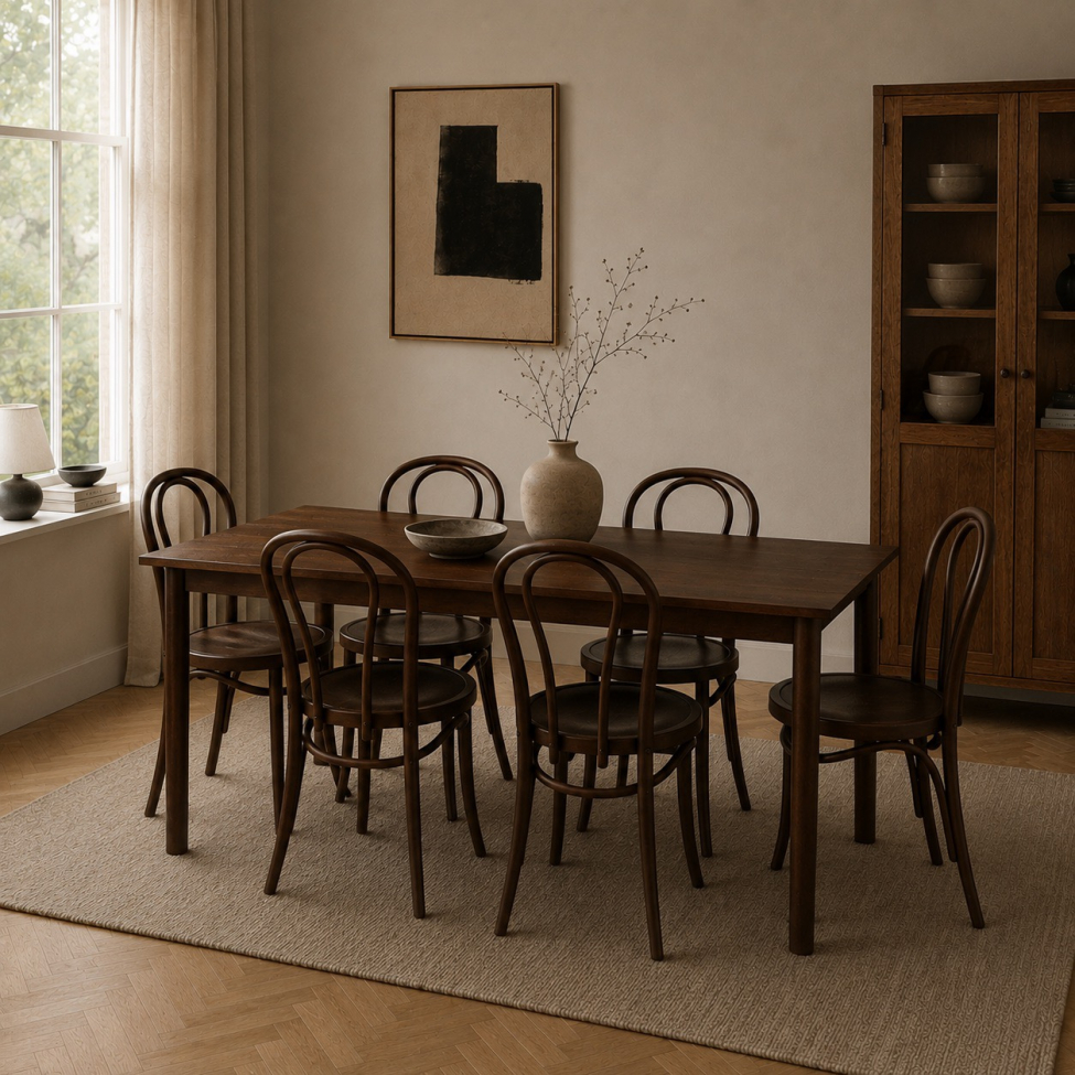 Spisebord 'Fager' 135cm - Valnød