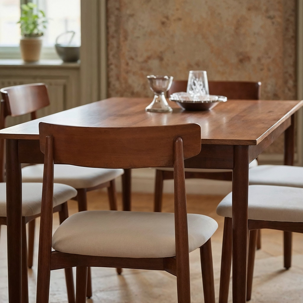 Spisebord 'Fager' 135cm - Valnød