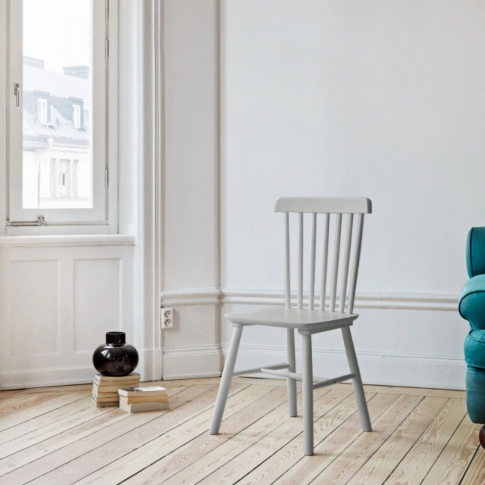 Pindestol 'Elsa' - Lys grå