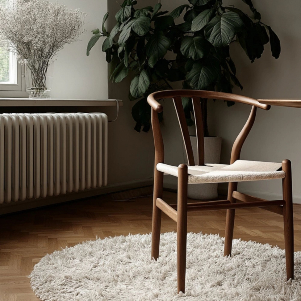 Stol 'Alta' - Valnød/Beige