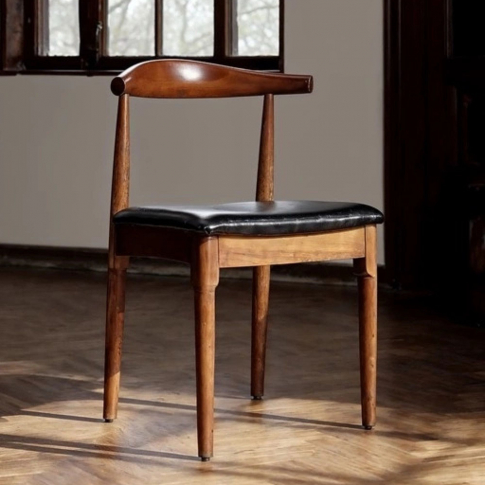 Stol 'Fager' - Valnød/Sort