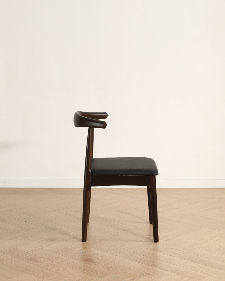 Stol 'Fager' - Valnød/Sort