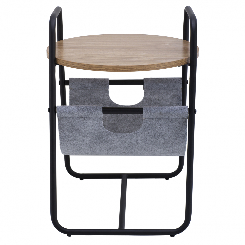 Sidebord 'Tidningsställ' - Sort/Træ
