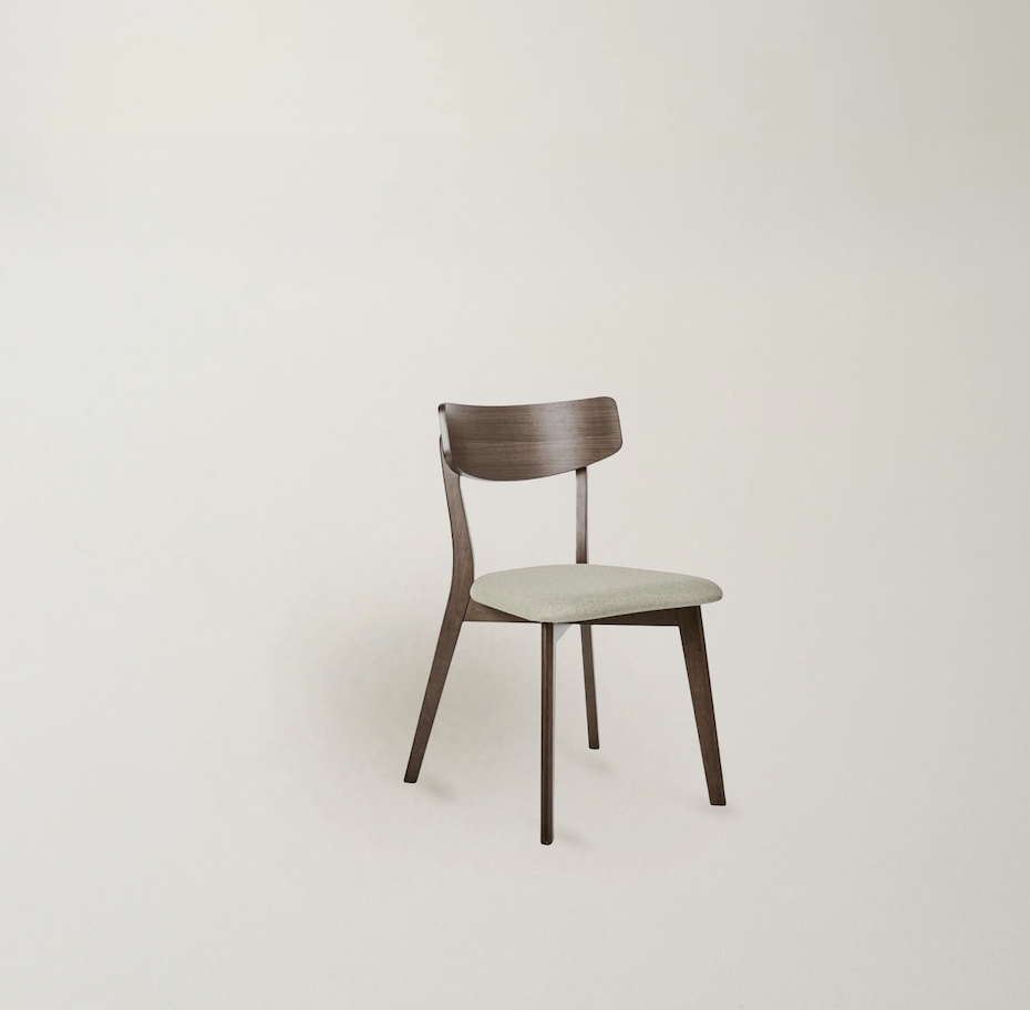 Stol 'Narvik' - Valnød/Beige