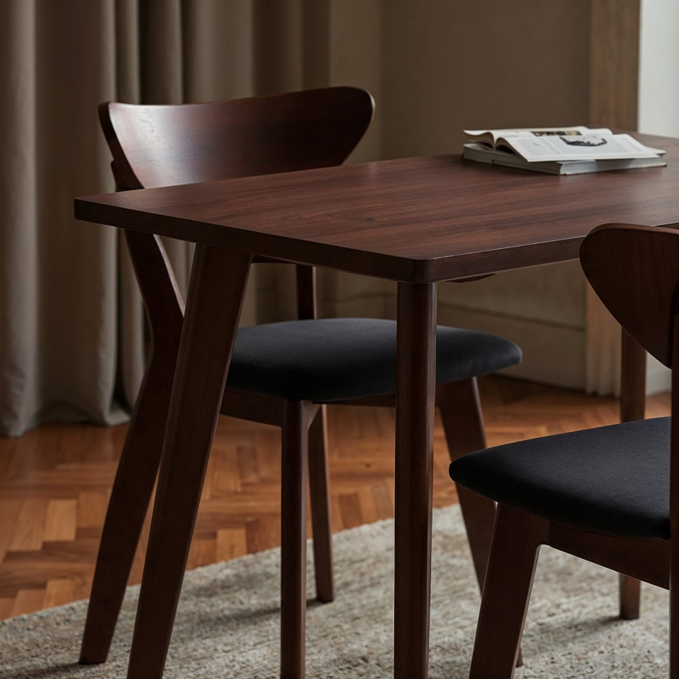 Stol 'Sirdal' - Valnød/Mørkegrå