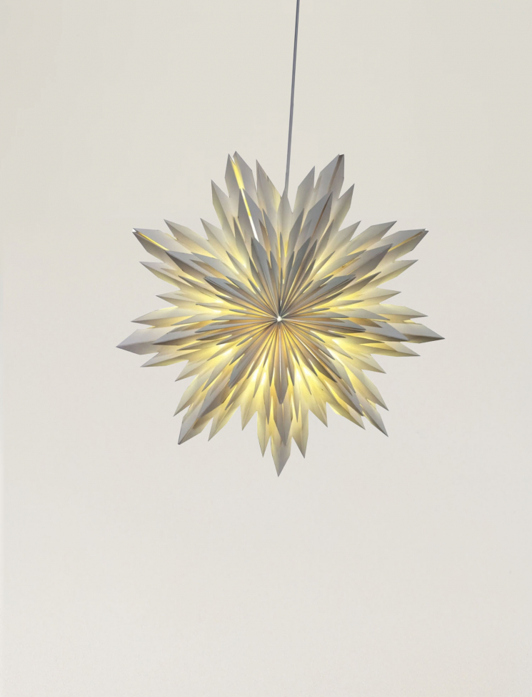 Adventsstjerne  'Oslo' 65cm - Hvid