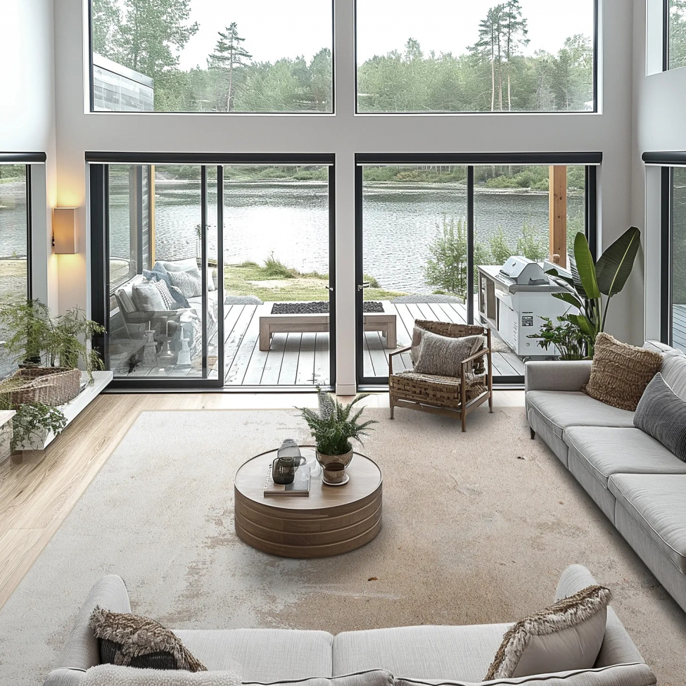 Wilton tæppe 'Bornos' 160x230cm - Grå/Beige