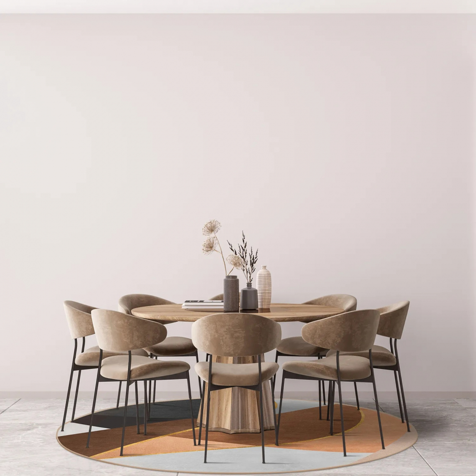 Rund tæppe 'Hazel' 160cm - Multi