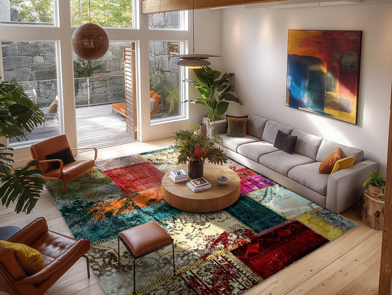 Wilton tæppe 'Ariana' 80x300cm - Multi