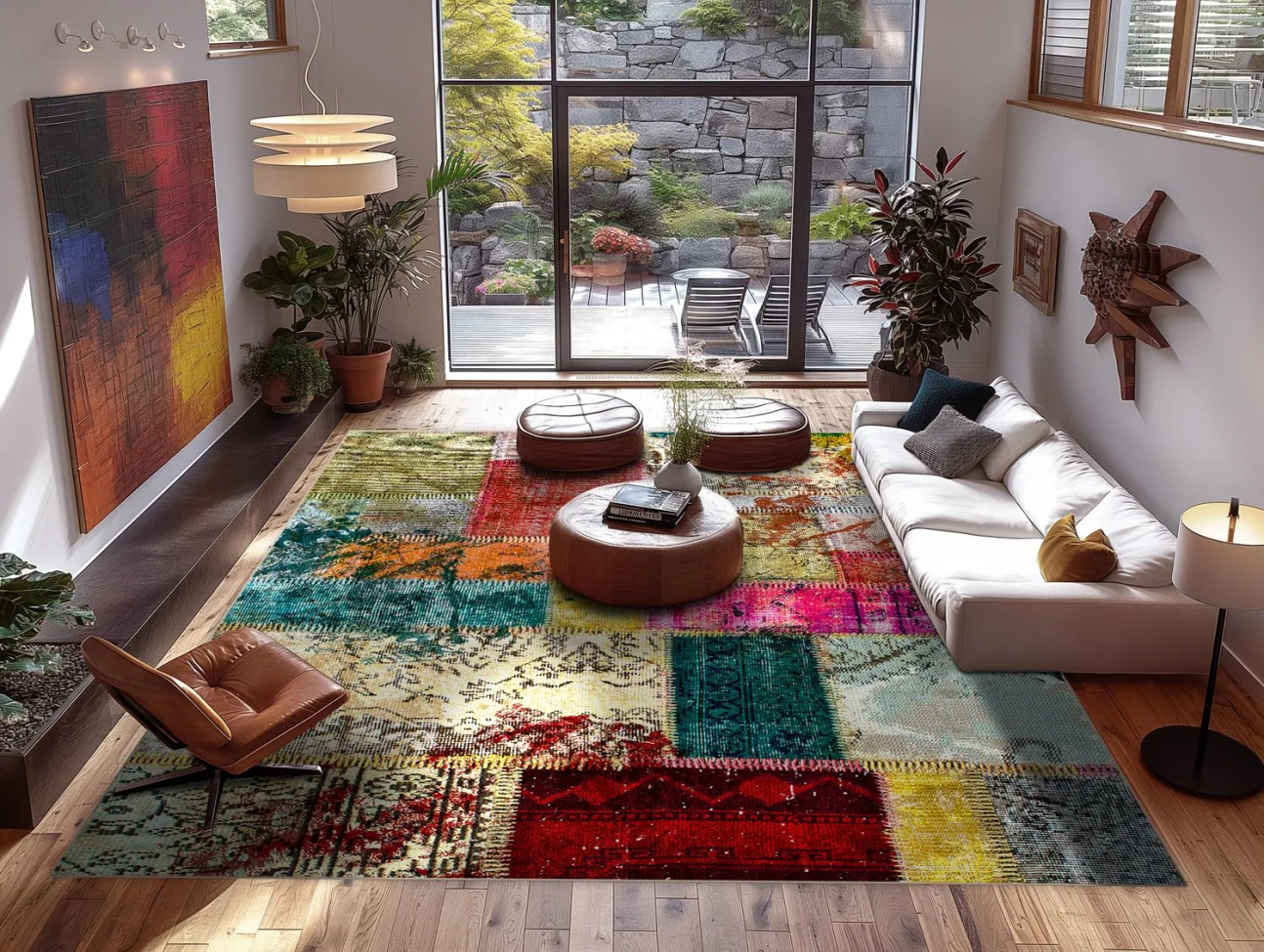 Wilton tæppe 'Ariana' 80x300cm - Multi