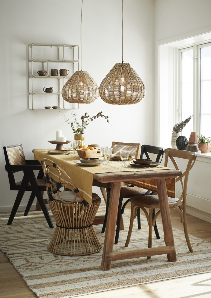 Stol 'Rattan' - Sort