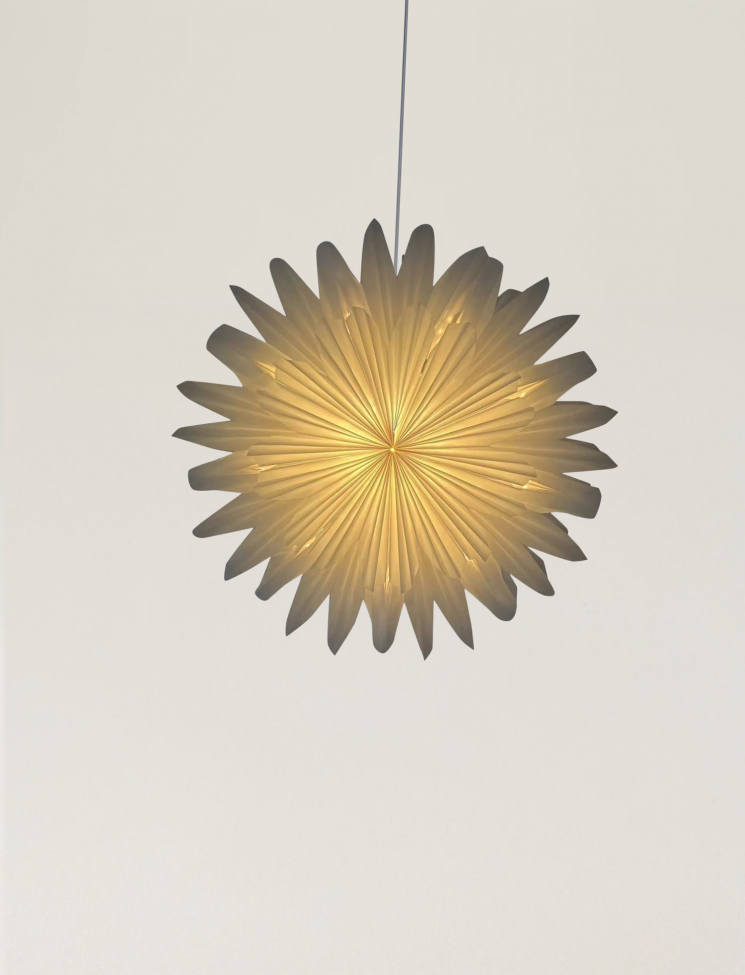 Adventsstjerne 'Lucia' 60cm - Hvid