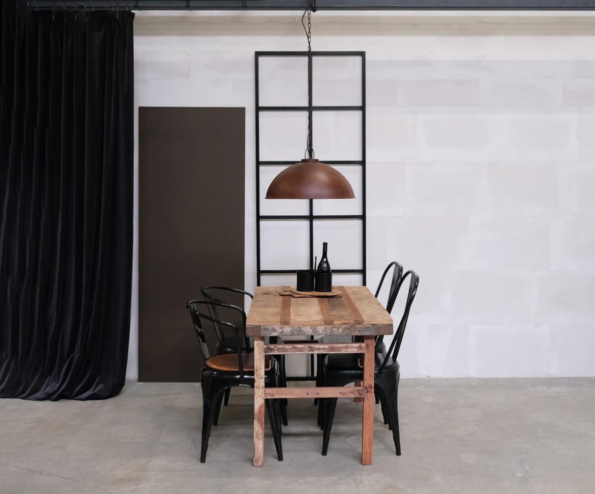 Fabrikslampe vintage 'Thormann' - Rusten finish