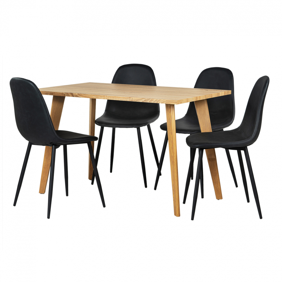 Spisegruppe 'Nordisk Forma' - 1 Bord & 4 Stole