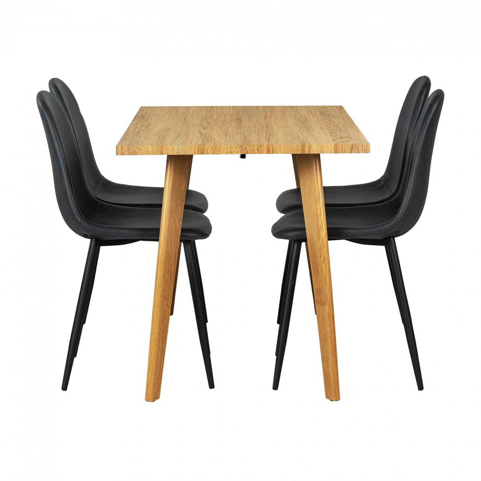 Spisegruppe 'Nordisk Forma' - 1 Bord & 4 Stole