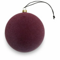 Juletræskugle \'Velvet\' - Burgundy (S)