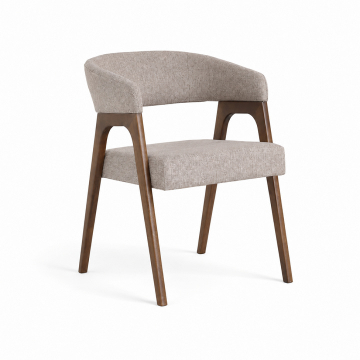 Stol \'Alba\' - Valnød/Greige i gruppen Møbler / Sidde møbler / Stole hos Reforma (071-walnut-beige)