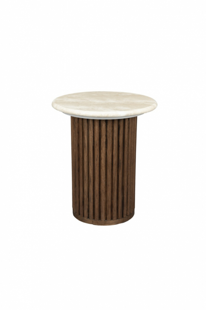 Sidebord \'Arda\' - Valnød/travertin i gruppen Møbler / Bord / Sofaborde hos Reforma (1000098)
