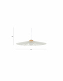 Loftlampe ‘Belle S’ Ø65 cm - Beige
