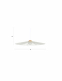 Loftlampe ‘Belle L’ Ø80 cm - Beige