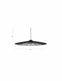 Loftlampe ‘Belle L’ Ø80 cm - Sort