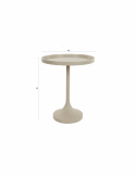 Sofabord \'Jason\' Ø46 cm - Beige