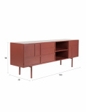 Sideboard ‘Davis’ - Rød