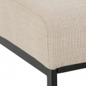 Siddemøbel \'Caix\' - Beige/Sort