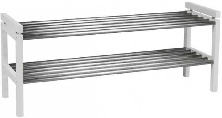 Skoholder \'Confetti\' 100cm - Metal/Hvid i gruppen Møbler / Hylder & opbevaring / Hat- og sko hylder hos Reforma (103629)