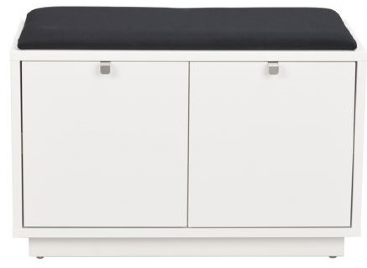 Bænk \'Confetti\' 70cm - Hvid/Sort i gruppen Møbler / Sidde møbler / Bænke hos Reforma (103755)