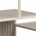 Bogreol \'Seaford\' 114x78cm - Grå