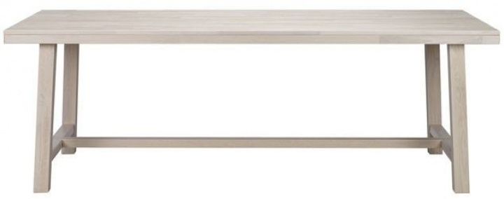 Spisebord \'Brooklyn\' 220x95cm - Hvidpigmenteret i gruppen Møbler / Bord / Spisebord hos Reforma (108561)