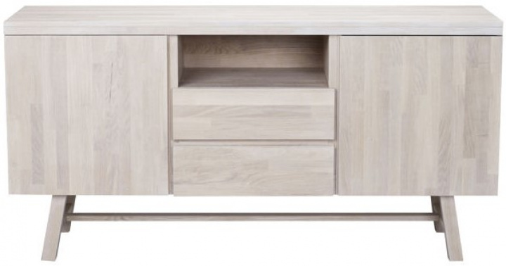 Skænk \'Brooklyn\' 160x45cm - Hvidpigmenteret i gruppen Møbler / Hylder & opbevaring / Sideboards hos Reforma (108564)