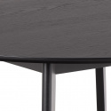 Spisebord \'Roxby\' Rundt 120x76cm - Sort
