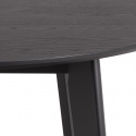 Spisebord \'Roxby\' Rundt 120x76cm - Sort