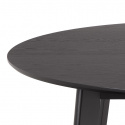 Spisebord \'Roxby\' Rundt 120x76cm - Sort
