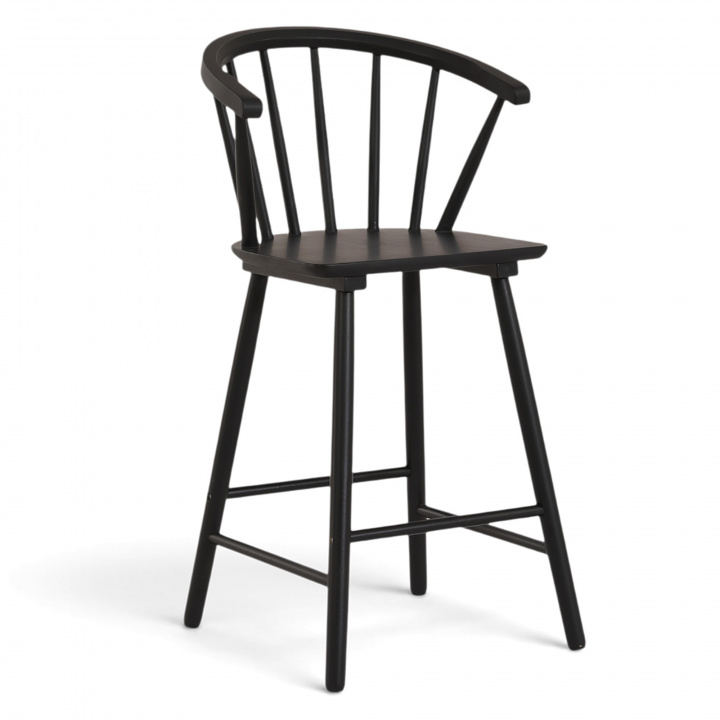 Barstol \'Astrid\' - Sort i gruppen Møbler / Sidde møbler / Barstole hos Reforma (1092B-black)