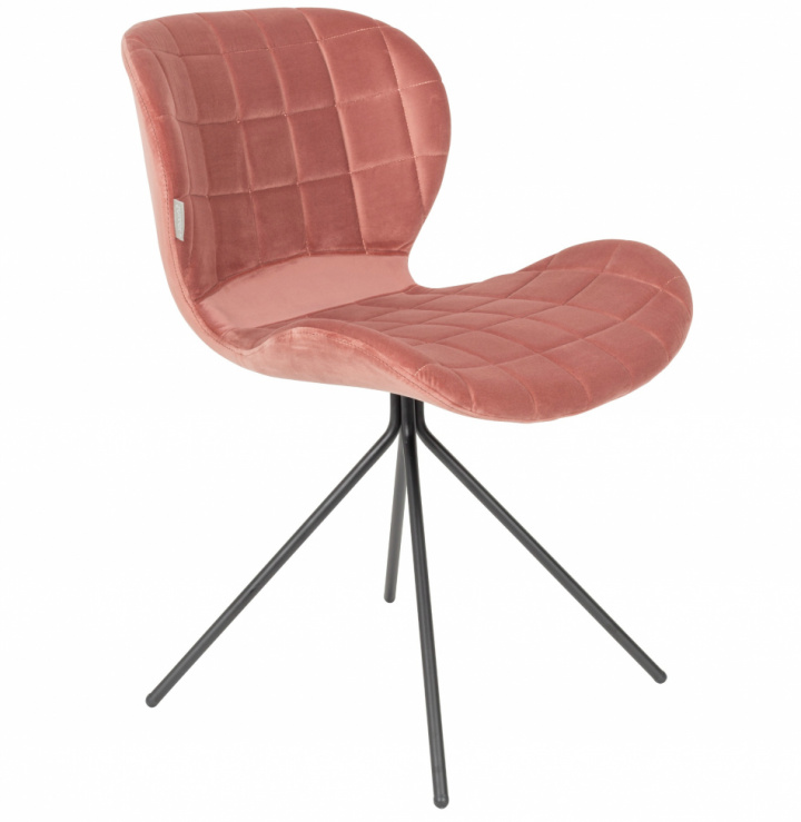 Stol \'Omg\' - Sammet/Rosa i gruppen Møbler / Sidde møbler / Stole hos Reforma (1100364)