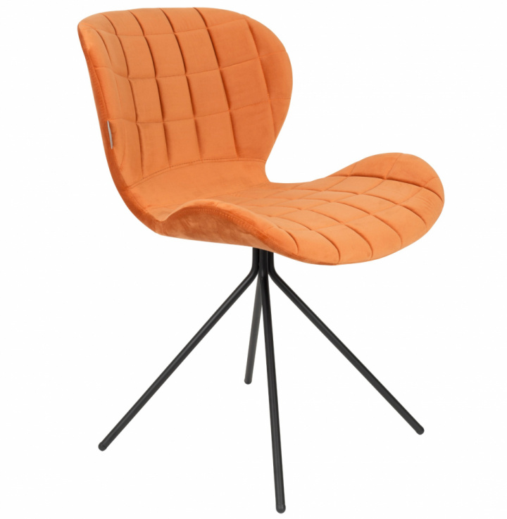 Stol \'Omg\' - Sammet/Orange i gruppen Møbler / Sidde møbler / Stole hos Reforma (1100367)
