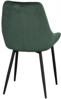 Stol \'Sierra\' - Grøn Sammet/Sort