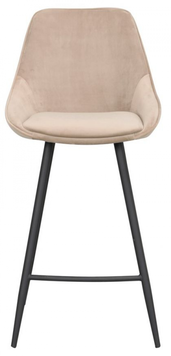 Barstol \'Sierra\' - Beige/Sammet i gruppen Møbler / Sidde møbler / Barstole hos Reforma (110477)