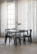 Spisebord \'Lotta\' 140x90cm - Sort