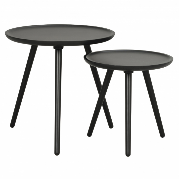 Sofabord \'Daisy\' 2 dele - Sort i gruppen Møbler / Bord / Sofabord hos Reforma (111854)