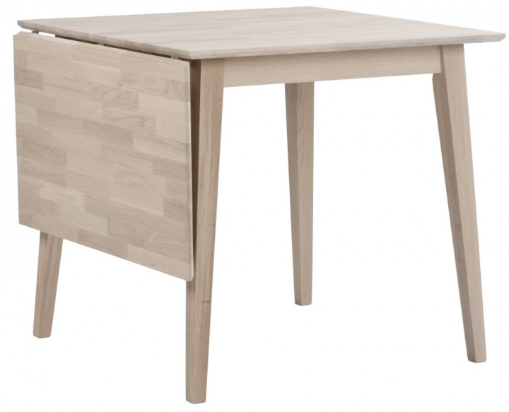 Spisebord \'Filippa\' 80x80cm - Hvidpigmenteret Eg i gruppen Møbler / Bord / Spisebord hos Reforma (113718)