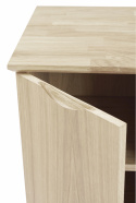 Skænk \'Filippa\' 122x85cm - Eg/Hvidpigmenteret