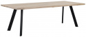 Spisebord \'Fred\' 240x100cm - Hvidpigmenteret Eg/Sort 