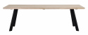 Spisebord \'Fred\' 240x100cm - Hvidpigmenteret Eg/Sort 