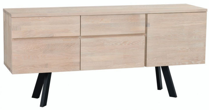 Skænk \'Fred\' - Hvidpigmenteret Eg i gruppen Møbler / Hylder & opbevaring / Sideboards hos Reforma (117421)