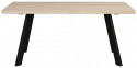 Spisebord \'Fred\' 170x95cm - Hvidpigmenteret Eg/Sort