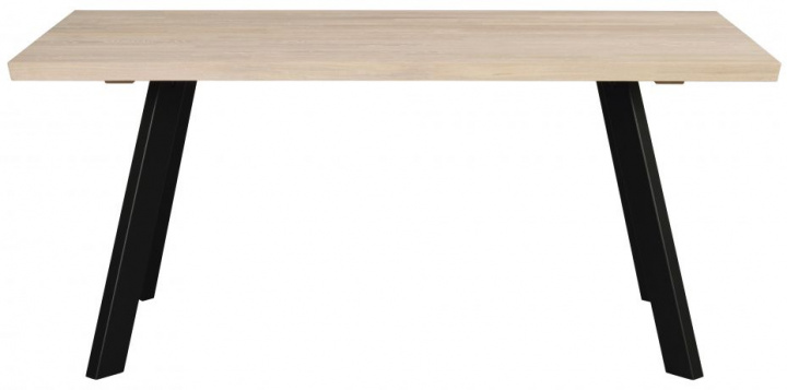 Spisebord \'Fred\' 170x95cm - Hvidpigmenteret Eg/Sort i gruppen Rum hos Reforma (117422)